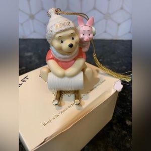 Disney Showcase Lenox Winne-the-Pooh & Piglet Christmas ornament.